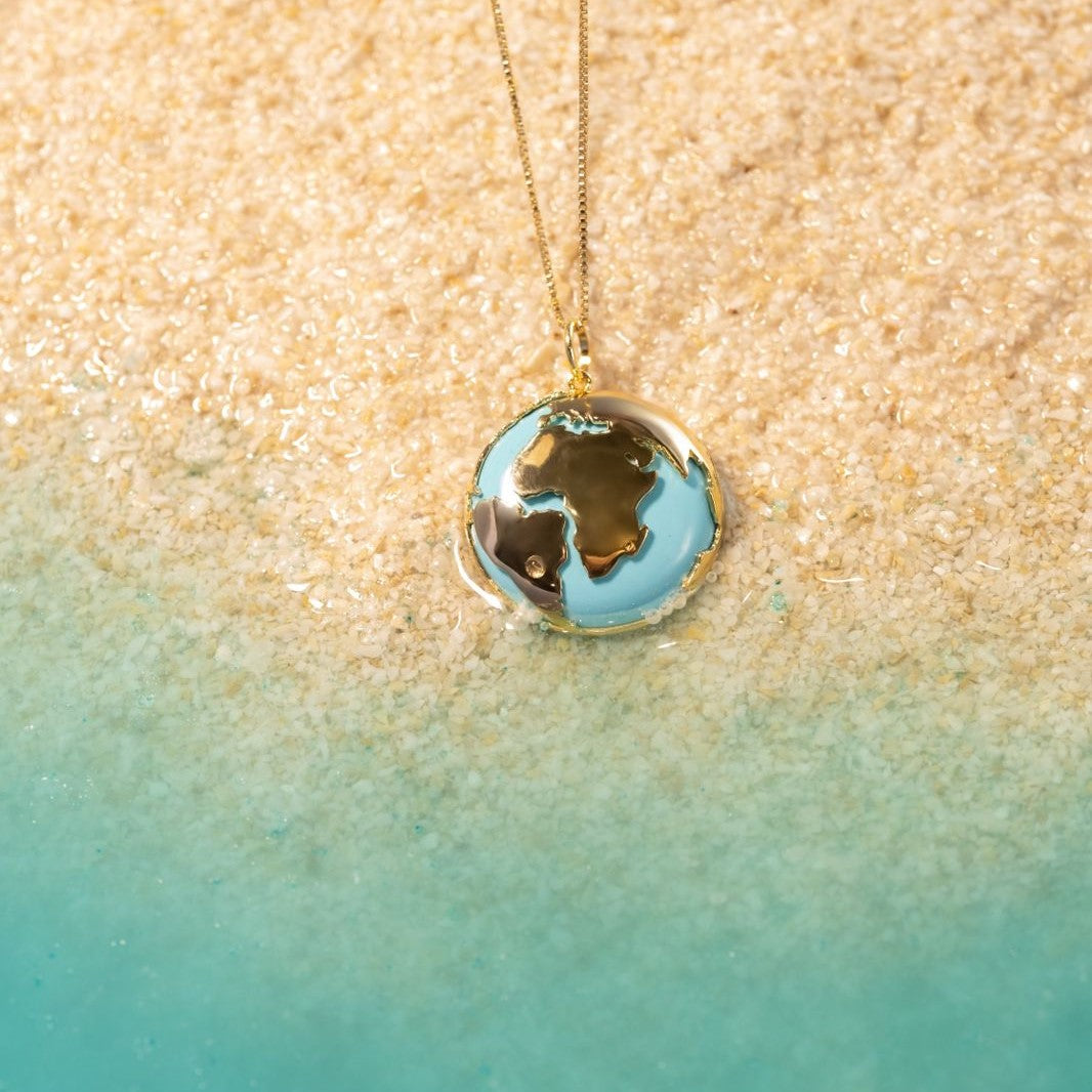 Mini World Pendant Turquoise